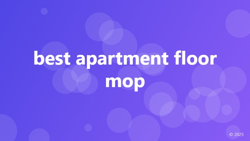 best apartment floor mop