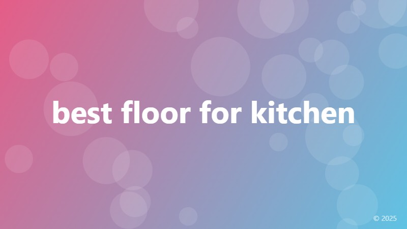 best floor for kitchen