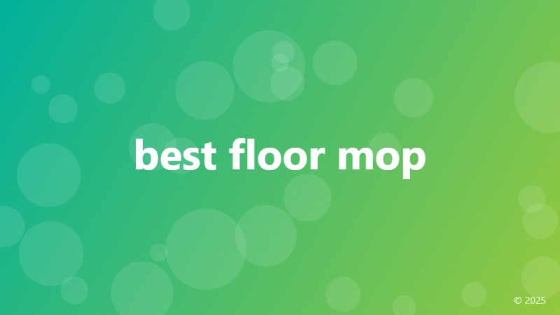 best floor mop