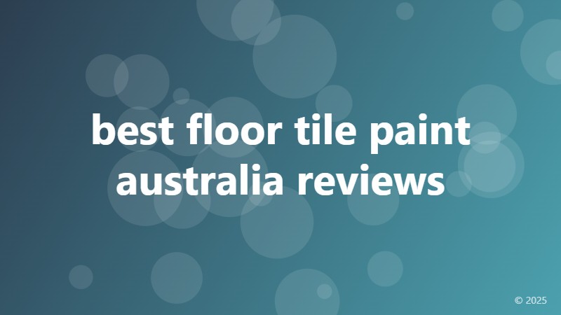 best floor tile paint australia reviews