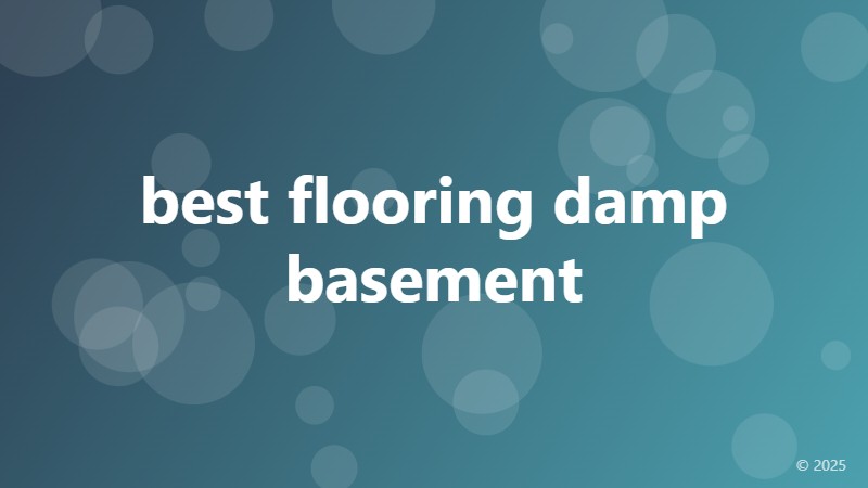 best flooring damp basement