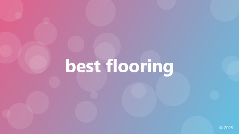 best flooring