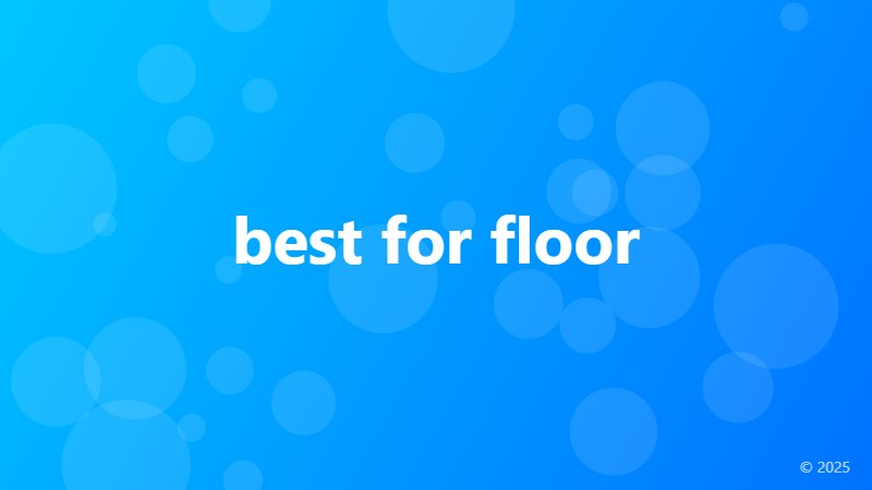 best for floor